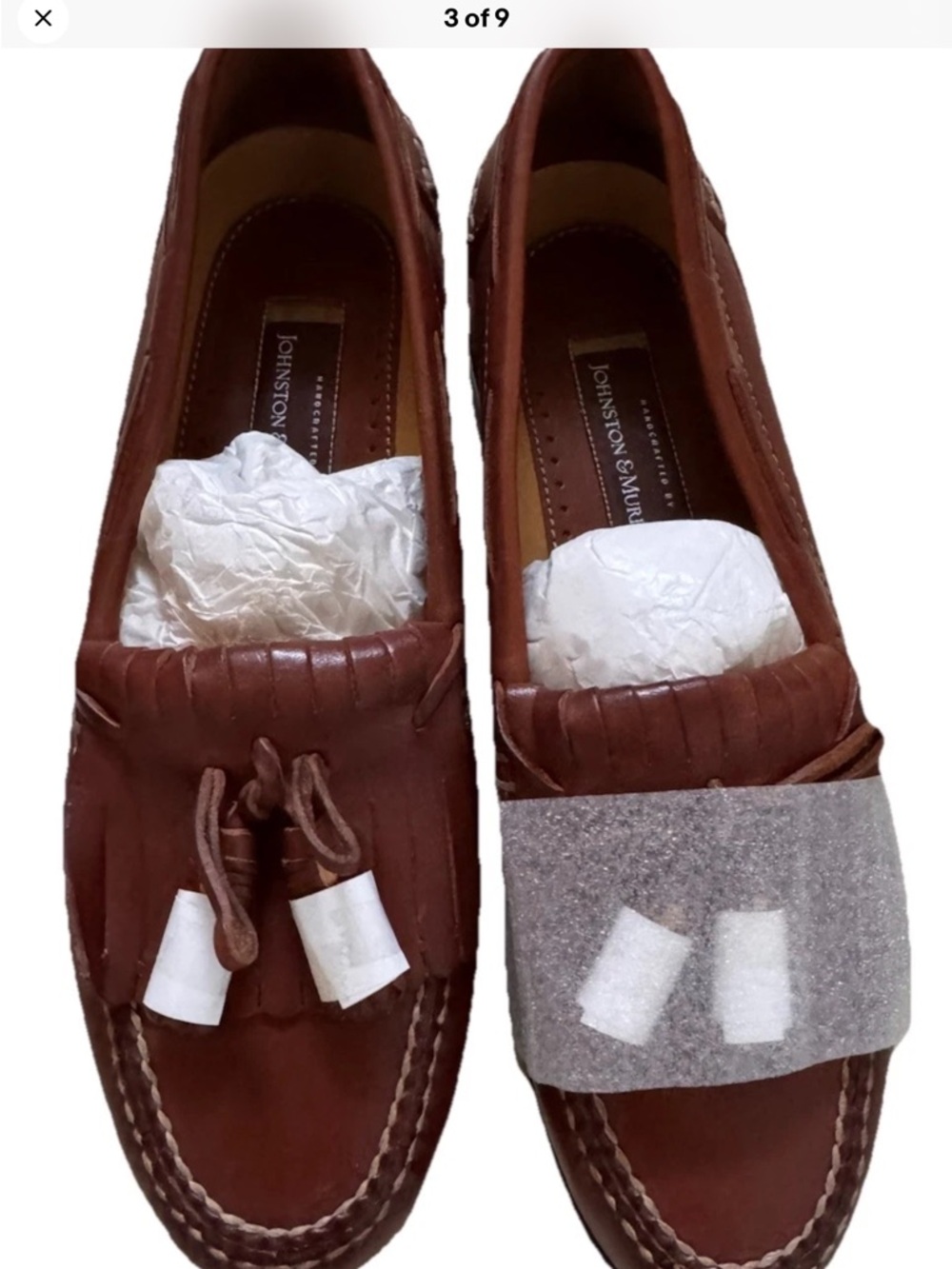 Men’s Johnston & Murphy Kiltie Tassel Signature Series Saddle Loafer Sz 12N NIB